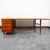 Wood Mid Century Modern Desk Executive Office Stow Davis Boomerang Large Walnut MCM For Sale - Image 7 of 12