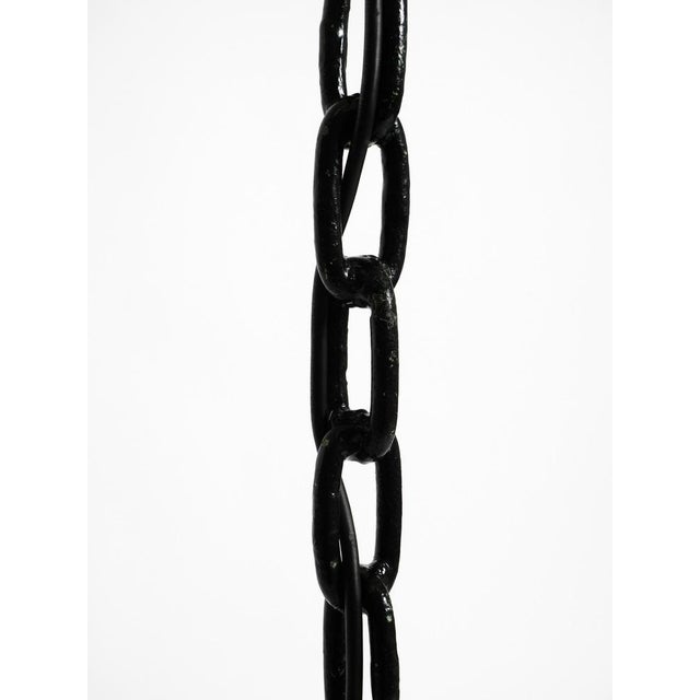 Brutalist Welded Black Chains Floor Lamp in the style of Franz West, 1970s For Sale - Image 4 of 13