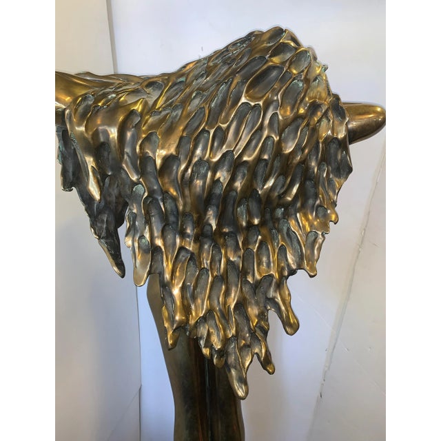 1980s 'Windsong' Tom Bennett Figurative Female Signed Bronze Sculpture For Sale In Denver - Image 6 of 13