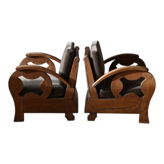 Danish Art Deco Lounge Chairs in Mohair For Sale