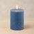 Modern FIA Wick Blue Pillar Candle (Set of 2) For Sale - Image 3 of 4