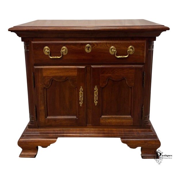 Vintage Chippendale Style Nightstand by Jamestown Sterling featuring High Quality Mahogany Construction, Empire Style...