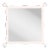 Fleur Home Carnival Iko Iko Square Mirror in Frosted Petal, 45x45 For Sale