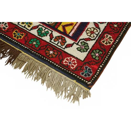 Multicolor Bohemian Runner Rug For Sale - Image 4 of 7