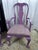 Mid 20th Century Hollywood Regency Custom Lilac Lacquered Queen Anne Dining Chairs - Set of 8 For Sale - Image 5 of 8