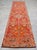 Burnt Orange Antique Style Orange Runner Rug, Hand Knotted Turkish Carpet, 3x12 Vintage Area Rug, Rare Alien Motif Decor, Organic Modern Rug For Sale - Image 8 of 16