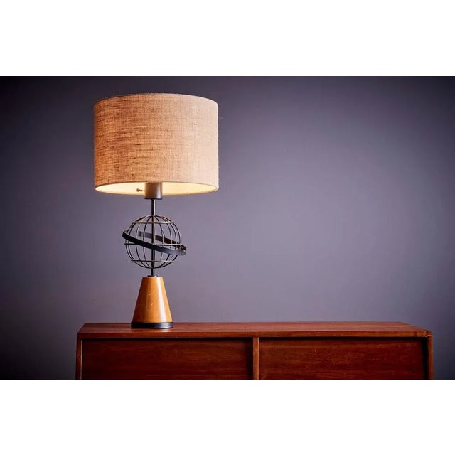 Wood Table Lamp in the style of Paul McCobb, Usa, 1950s For Sale - Image 7 of 8