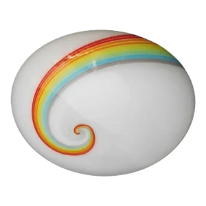 1960s Rainbow Murano Flush Mount