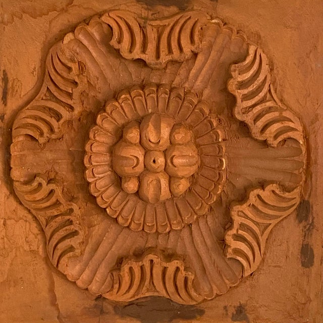 Brown Carved Wood Panels Made in India For Sale - Image 8 of 12