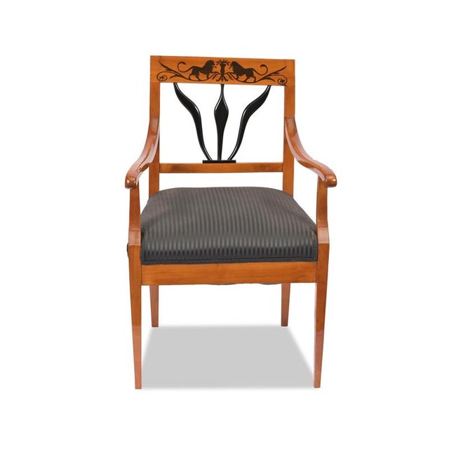 Biedermeier Chairs and Armchairs, Set of 6 For Sale - Image 3 of 13