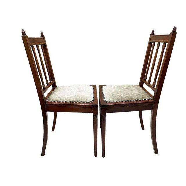 Set of Art Deco Dtuch Side Chairs by Pander & Zonen, 1920 For Sale - Image 6 of 8