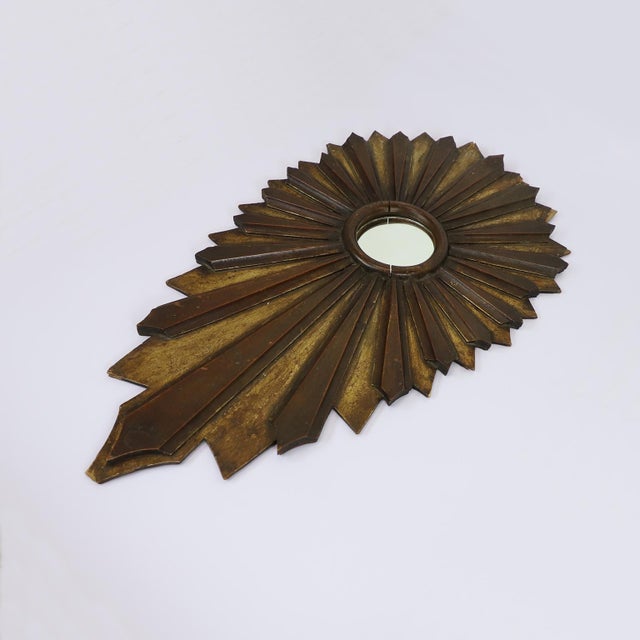 19th Century 19th Century Big Size Gold Leaf Sunburst Mirror For Sale - Image 5 of 17