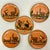 1950s Vintage Southwestern Folk Art Boho Chic Peruvian Terra Cotta Dinner Plates - Set of 5. For Sale - Image 4 of 11