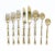 20th Century Hollywood Regency Bronze Faux Bamboo Utensil Place Setting - 8 Pieces Cutlery For Sale - Image 9 of 12
