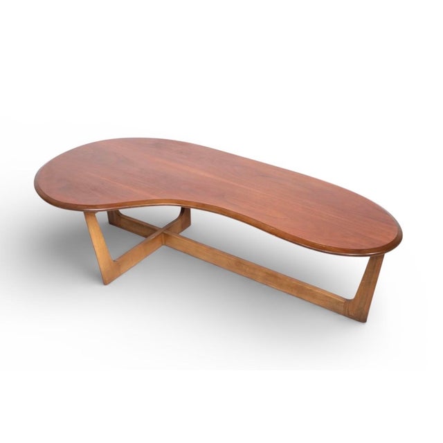 Wood Mid Century Amoeba Form Coffee Table For Sale - Image 7 of 13