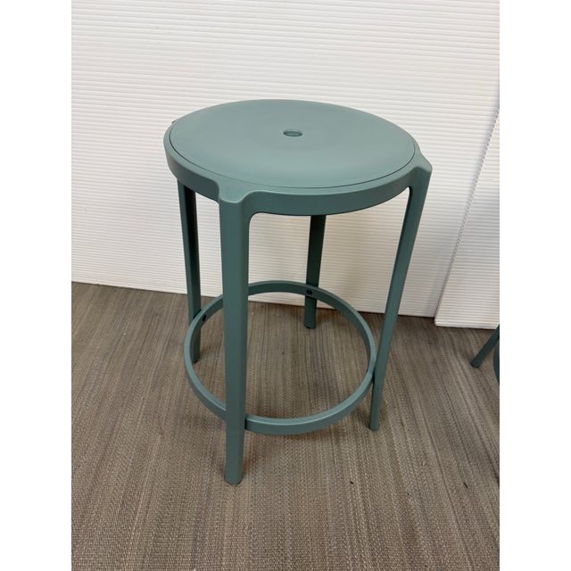 Blue Edward Barber & Jay Osgerby for Emeco on & on Counter Stools, Pair For Sale - Image 8 of 10