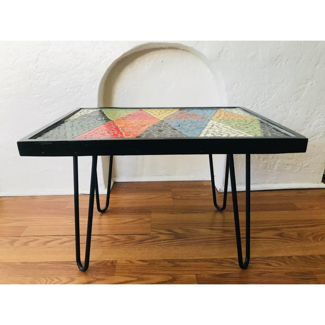 Mid-Century Modern Custom Made Mid Century Modern Style Coffee Table For Sale - Image 3 of 5