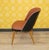 Red Striped Cocktail Chair, 1960s For Sale - Image 6 of 10