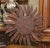 Wood Vintage French Carved Two-Tone Gilt and Silver Painted Sunburst Wall Mirror For Sale - Image 7 of 7