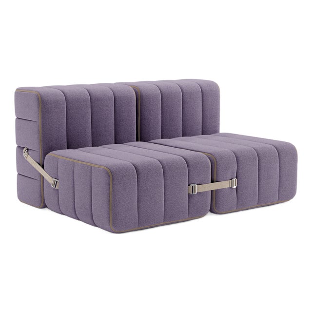 Curt Modular Set - Flexible 2-Seater - Dama - 0039 (Lilac) by Ambivalenz, Set of 4 For Sale