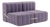 Curt Modular Set - Flexible 2-Seater - Dama - 0039 (Lilac) by Ambivalenz, Set of 4 For Sale