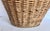 French Country 1940s French Woven Wicker Oval Market Basket For Sale - Image 3 of 12