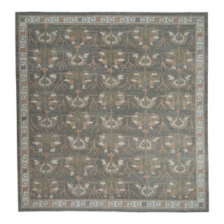 Turkish Oushak Square Rug 13'4" x 13'10" #20393 For Sale