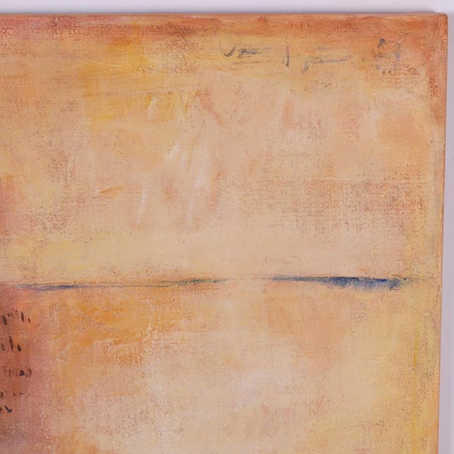 Mid-Century Modern Midcentury Abstract Acrylic Painting For Sale - Image 3 of 8