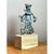 Vintage Patinated Metal Sculpture on Wood Base For Sale In West Palm - Image 6 of 12