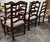 C. 1980 Guy Chaddock English Ladderback Chairs Set of 6 For Sale - Image 4 of 12