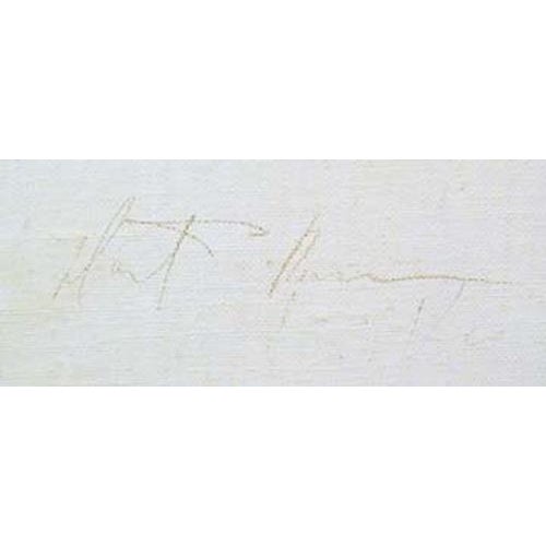 Impressionist David Ramos "On the Outside Looking In" Original Drawing Canvas, Farm, Sheep For Sale - Image 3 of 3