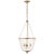 Pondview Medium Jar Lantern in Hand-Rubbed Antique Brass Designer: AERIN Canopy: 6.25" Round Mounting: Chain Shade Detail:...
