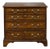 English 1800s George III Burl Wood Four-Drawer Commode with Feather Banding For Sale