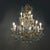 Early 20th Century Italian Glass Drop Chandelier with Brass Structure, 1900s For Sale - Image 3 of 18