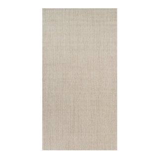 Rug & Kilim’s Oversized Modern Textural Solid Rug in Beige Tones and Striae - 10x19 For Sale