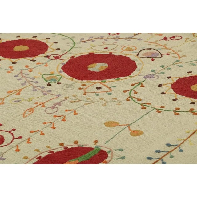 Made with handwoven wool, this 6x10 Kilim represents an exciting new line of Modern Classics and contemporary flatweaves...