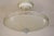 A dramatic and impressive Art Deco Moderne Saucer shaped form hanging ceiling lamp designed and manufactured circa 1930's....