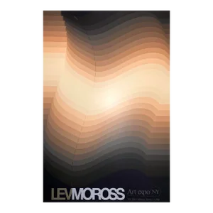 Lev Moross (Russian) - 1981 Op Art/Minimalist Ny Art Expo Serigraph