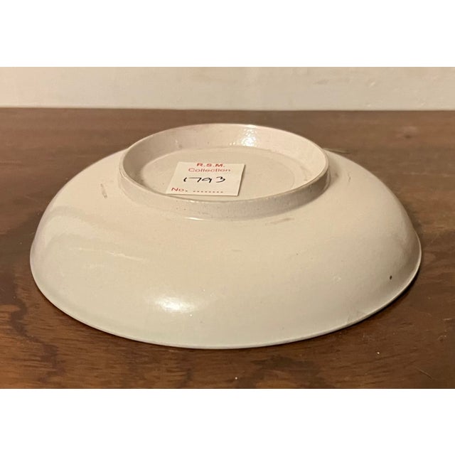 Antique 18th Century English Delft Pottery Saucer Dish Decorated With a Duck in the Chinese Taste For Sale - Image 10 of 11