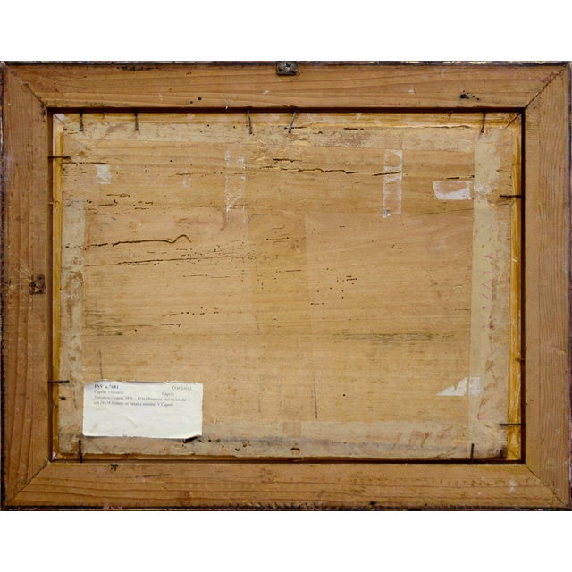 Vincenzo Caprile, Children, 1900s, Oil Painting on Board, 1890s, Framed For Sale - Image 6 of 7