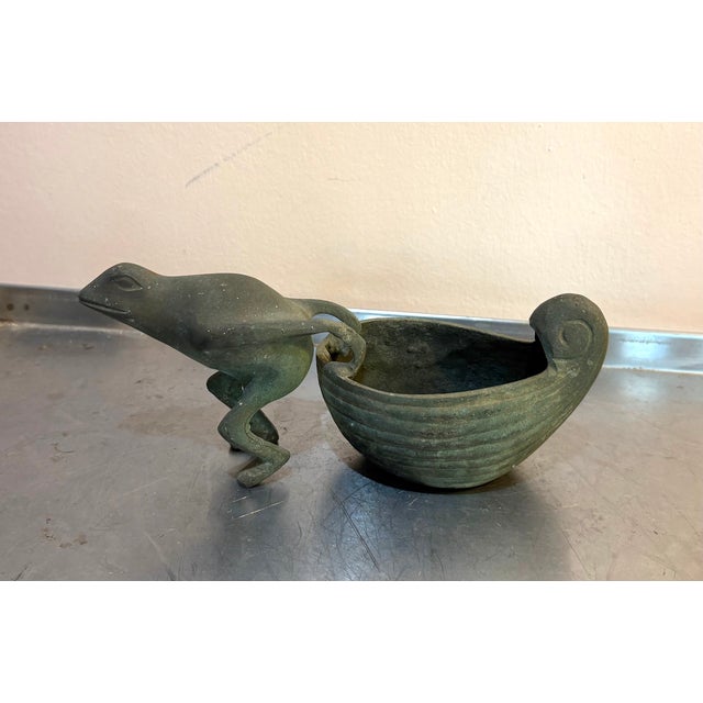 1970s Copper Frog/Snail Planter For Sale - Image 5 of 5