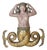 Large Mid-Century Mermaid Wall Relief Sculpture with Hand-Painted Polychrome Gilt, 1950s For Sale