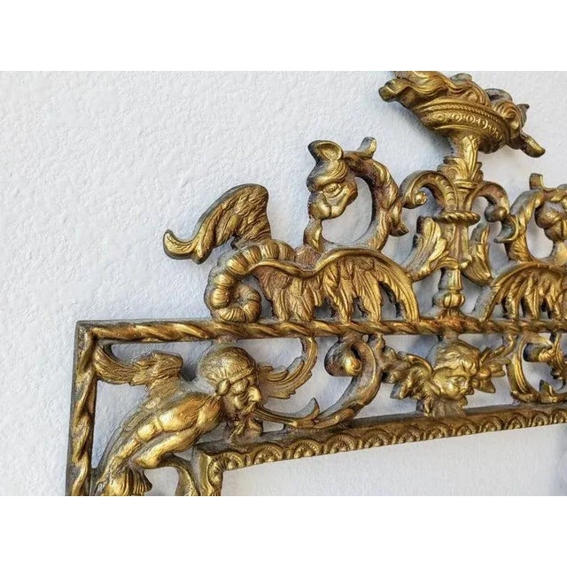 19th Century Spanish Gilt Bronze Picture Frame For Sale - Image 4 of 11