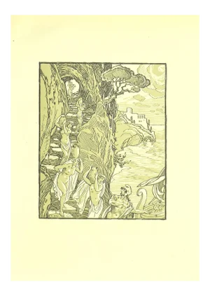 Ferdinand Bac , Handmaids and Sailors , Original Lithograph by F. Bac , 1922