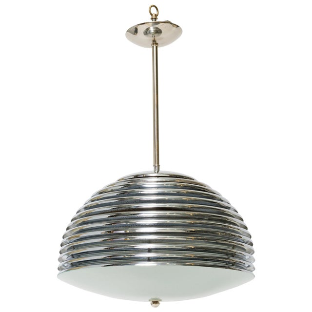 Metal Midcentury Chandelier For Sale - Image 7 of 7
