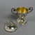 1970s 800 Silver Cup with Lid Engraved Floral Figure, 1970s For Sale - Image 5 of 11