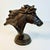 1980s Vintage Americana Southwestern Cast Iron Horse Bust Sculpture For Sale - Image 10 of 13