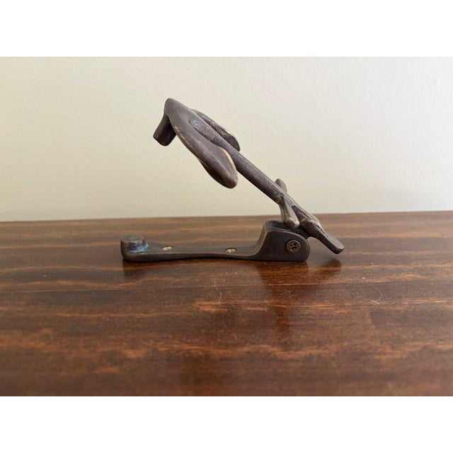 Late-20th Century Nautical Cast Brass Anchor Door Knocker For Sale In South Bend - Image 6 of 7