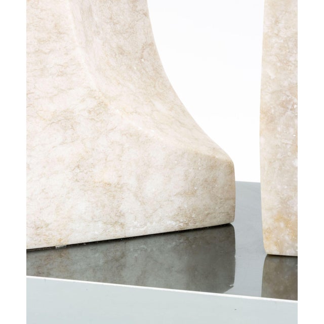 Glass Modernist Abstract Marble Sculpture, 1971 For Sale - Image 7 of 10
