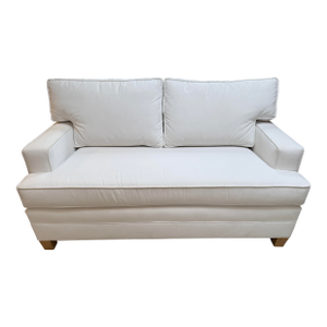 Sunrise Home + Hickory Chair Company White Velvet Loveseat